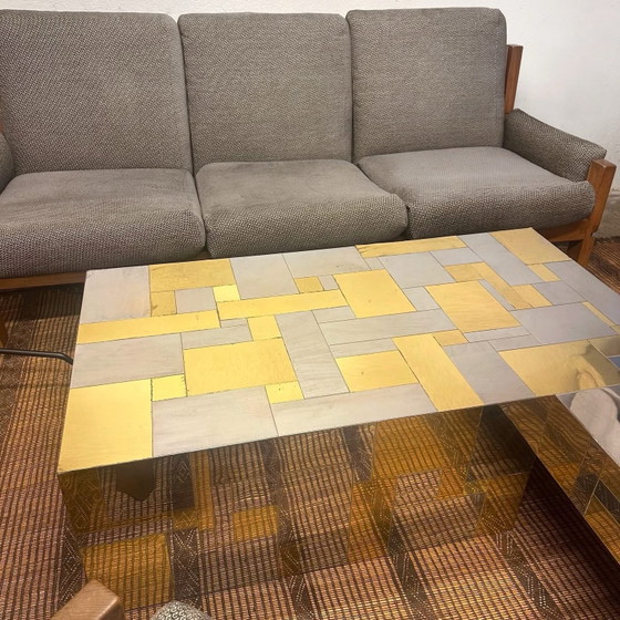 Coffee table « cityscape » by Paul Evans, 1970, Bronze, Gold (photo 4 of 10)