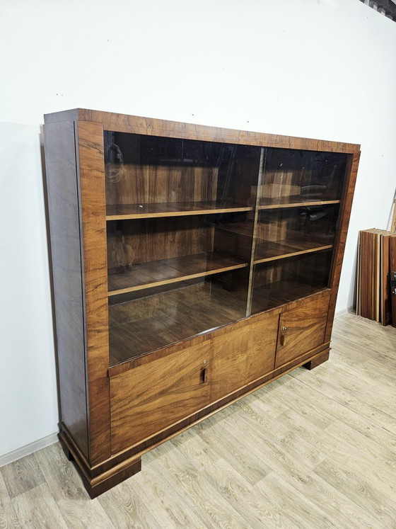 Set da Ufficio Direzionale Art Déco in Noce, anni '30, Set di 2 – Scrivanie, Wood, Art Deco (photo 12 of 33)