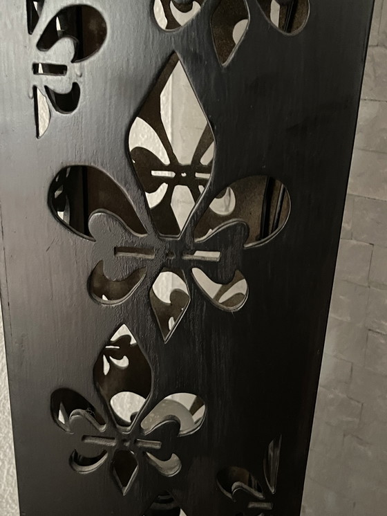 Image 1 of Gran lámpara de pie única y hecha a mano de Marrakech – Fleur de Lis – 165 cm – pieza de colección