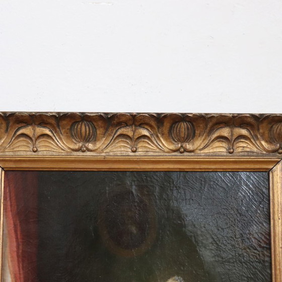 Image 1 of Scene Between Girls, Oil Painting on Canvas, Italy 19th Century