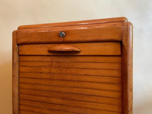 Archivador con persiana Armario de música 1950s Francés