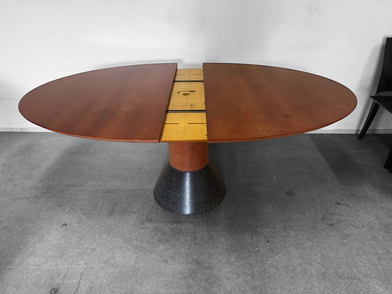 Image 1 of Arco balance con 4 sedie Arco flex (legno di ciliegio)