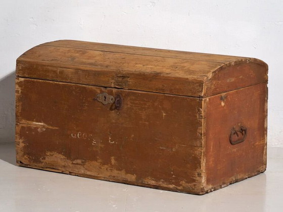 Baule antico patina marrone (c.1920) #49 – Armadi contenitori, Rustic (photo 28 of 33)