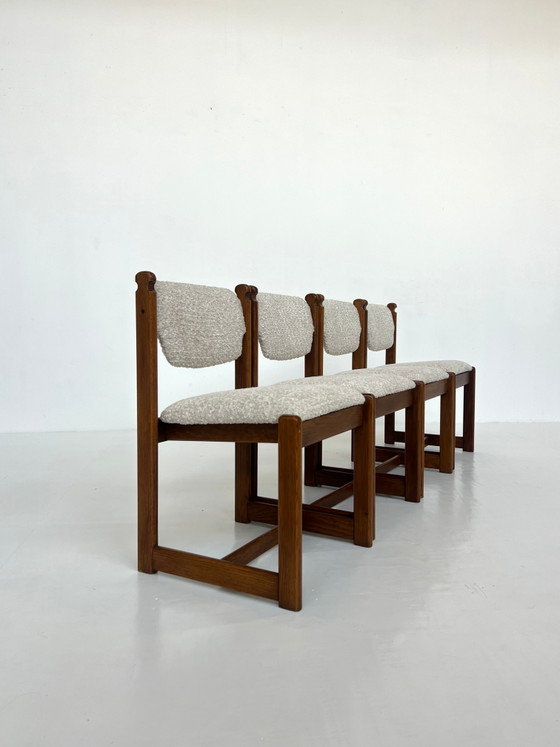 Lot de 4 chaises de salle à manger vintage en chêne – Scandinavian (photo 5 of 11)