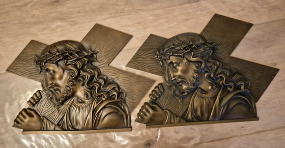 Image 1 of Placa de bronce de Jesús