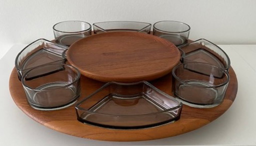 Digsmed Denemarken snackcarrousel Lazy Susan 1960's Mid century modern
