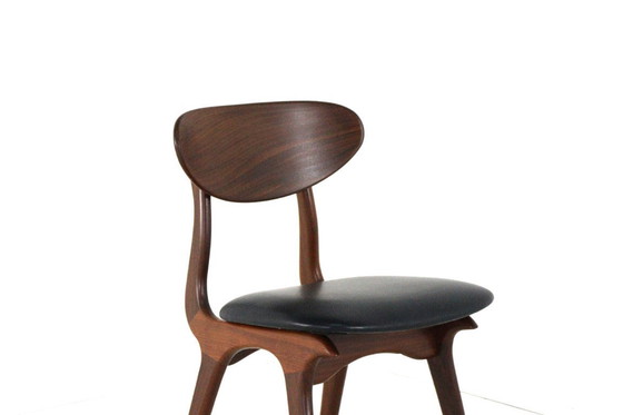 Image 1 of Ensemble de 4 chaises AWA 'Weert' vintage rembourrées