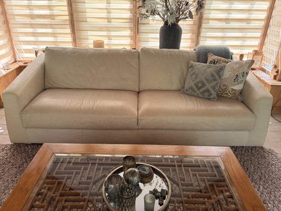 Bellissimi divani in pelle di grandi dimensioni (2) e poltrona!! – Divani 3 posti, Leather (photo 5 of 10)
