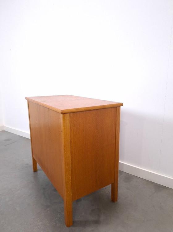 Image 1 of Deep wooden chest of drawers from Sweden