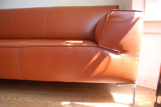 Image 1 of Cognac leather Bloq sofa Design on Stock