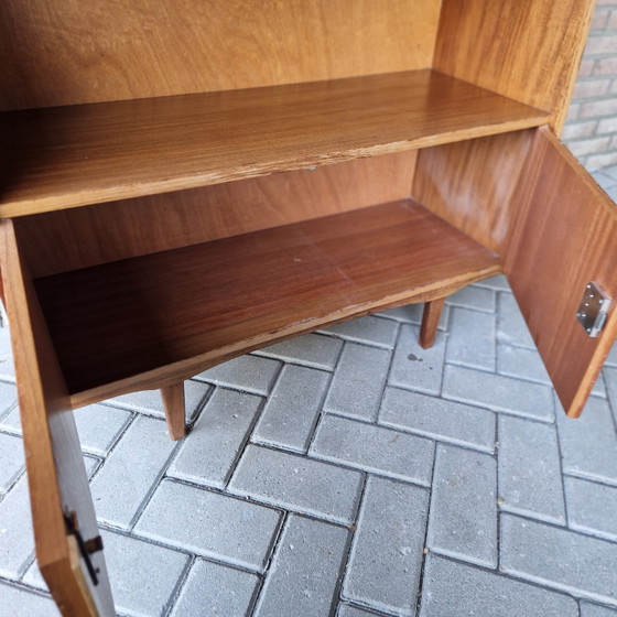 Vintage Wandkast Minibar Kastje Mid Century – Wood (photo 13 of 15)