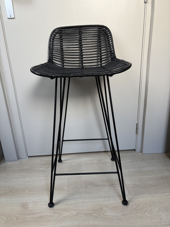 Tabouret de bar en rotin HK Living – HKliving, Tabourets de bar, Métal (photo 6 of 6)