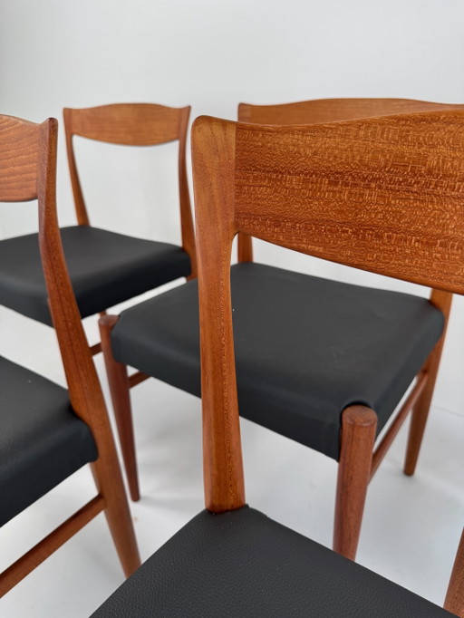 Set of 5 Danish Dining Chairs, attributed to Arne Hovmand-Olsen, Denmark, 1960s