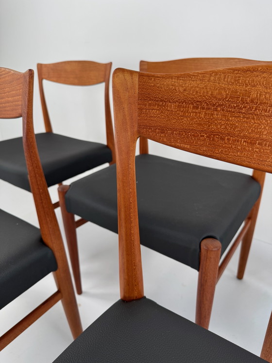 Image 1 of Set of 5 Danish Dining Chairs, attributed to Arne Hovmand-Olsen, Denmark, 1960s