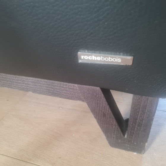 Image 1 of Divano in pelle nera Roche Bobois Littoral