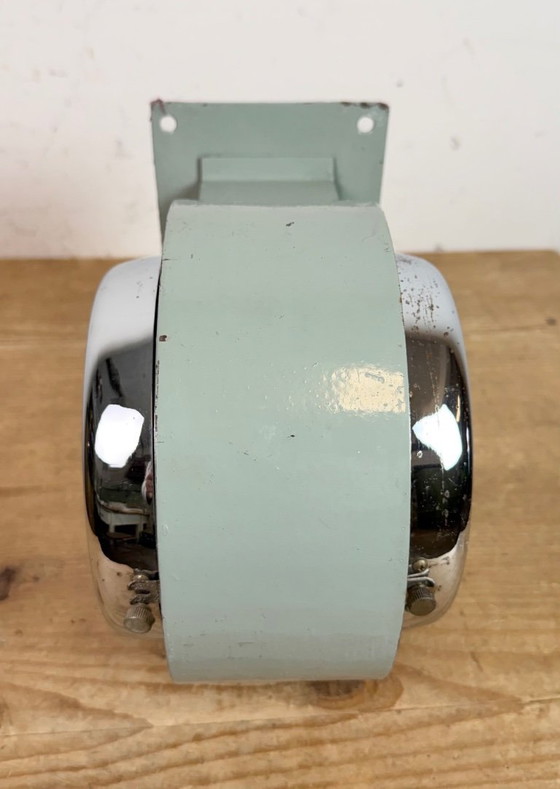 Image 1 of Vintage Green NHE Double-Sided Ship Wall Clock, 1980s