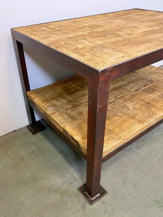 Image 1 of Red Industrial Coffee Table, 1960s