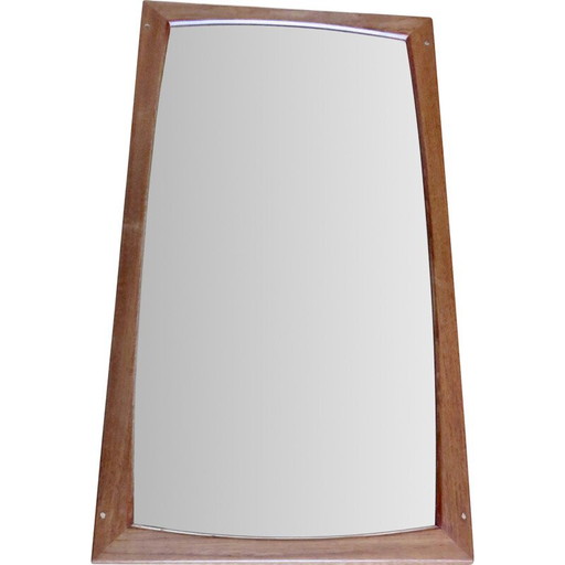 Miroir vintage en teck par Aksel Kjersgaard, Danemark 1965