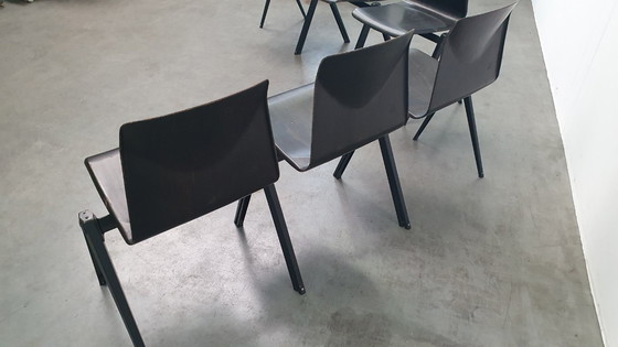 Image 1 of 6x S22 galvanitas thurop pagholz sedia design industriale vintage anni '60