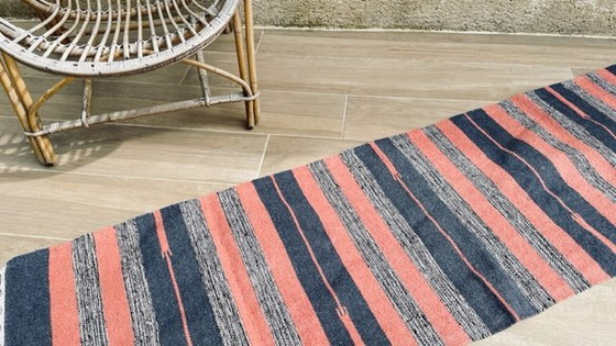 Image 1 of Kelim Teppich Baumwolle 1980er Jahre