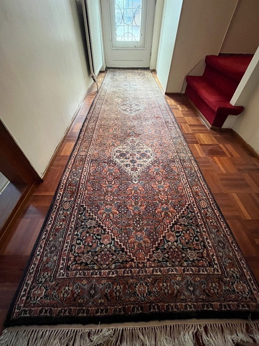 Handgeknoopte Wollen Loper uit India – 100% Wol (340 x 88)