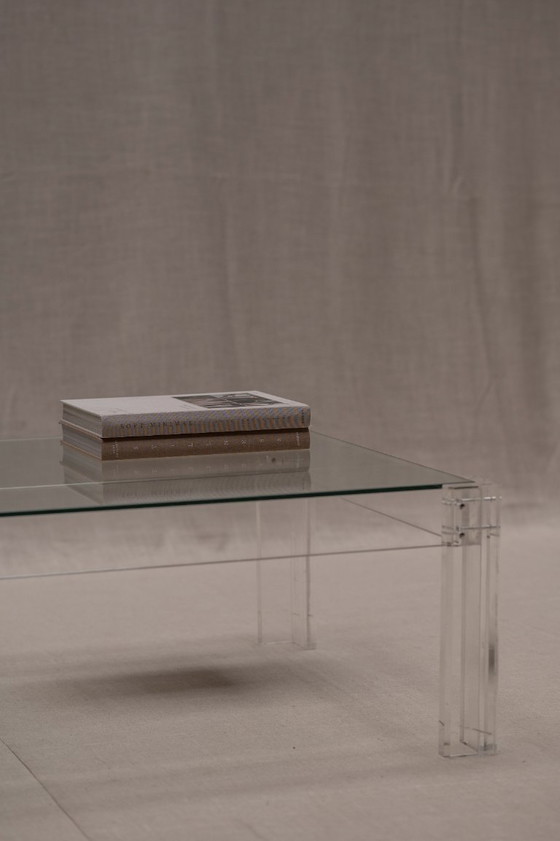 Image 1 of Minimalist Plexiglass Coffee Table, 1970s