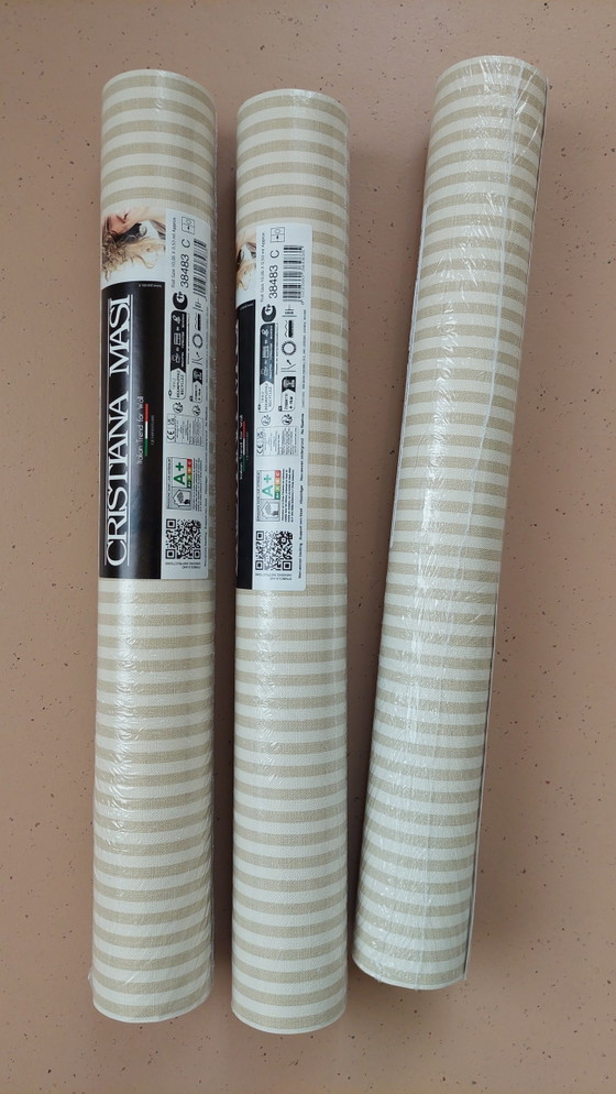 38483 Cristiana Masi Noordwand Top Stripes Tapete - 12x – Wanddekoration, Paper, Textile (photo 4 of 7)