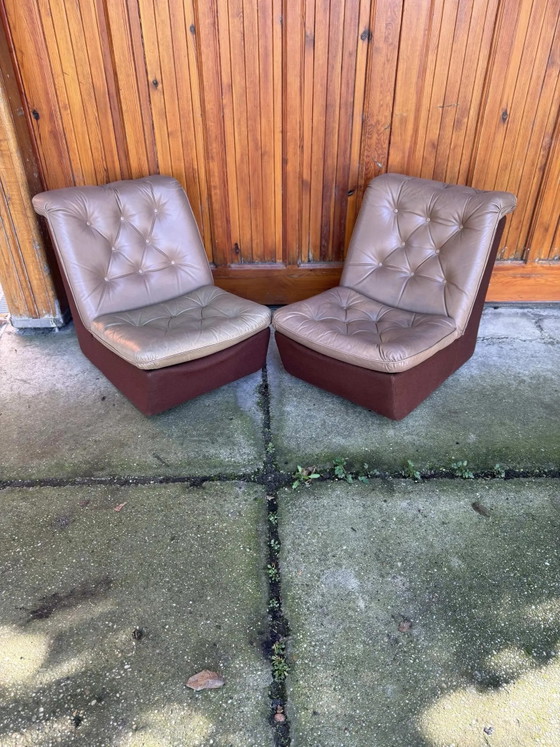 Mid-Century Brown Lounge Chairs, 1960s – Chairs and lounge chairs, Leather, Mid Century Modern (photo 8 of 8)