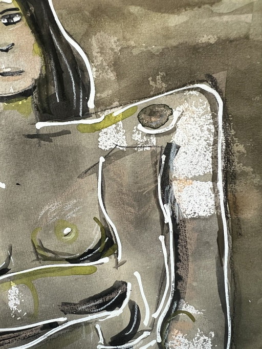 Marcos Loayza – Sans titre | Technique mixte sur papier | 31 × 26 cm