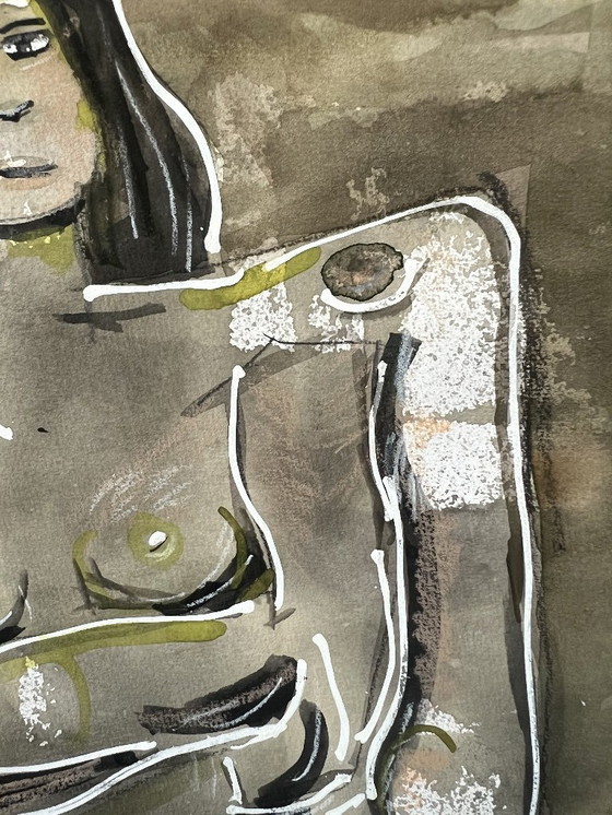 Image 1 of Marcos Loayza – Sans titre | Technique mixte sur papier | 31 × 26 cm