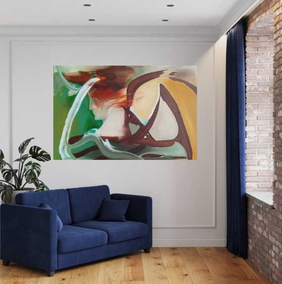 Acrylic painting #hermes 150x100cm – joart, Paintings & Drawings, Canvas (photo 11 of 15)