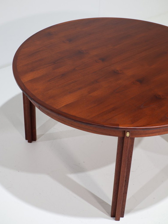 XL Børge Mogensen uitschuifbare eettafel teak Deens 1960s, Hout, Bruin, Mid Century Modern (foto 14 van 15)