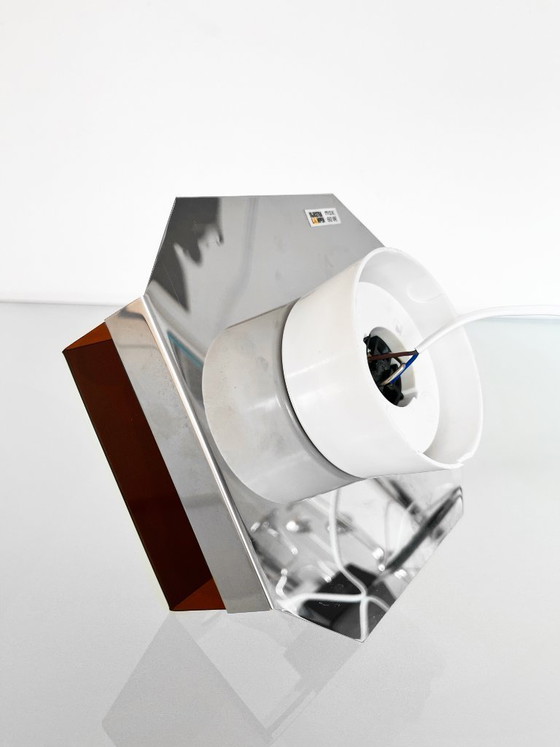 Image 1 of Vintage Dijkstra Space Age Plexiglas Wall Lamp