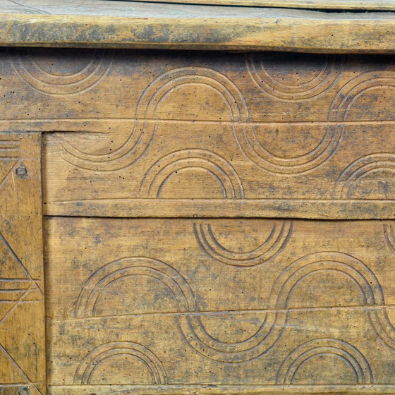 Image 1 of Antique Shepherd’s Chest, 1850’s