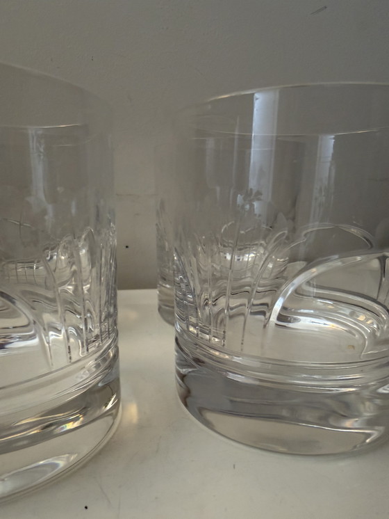 Image 1 of Ensemble de 6 verres à eau en cristal de style Art déco