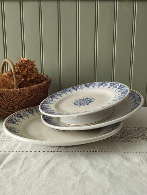 Set van 3 Saint-Amand borden "6014"