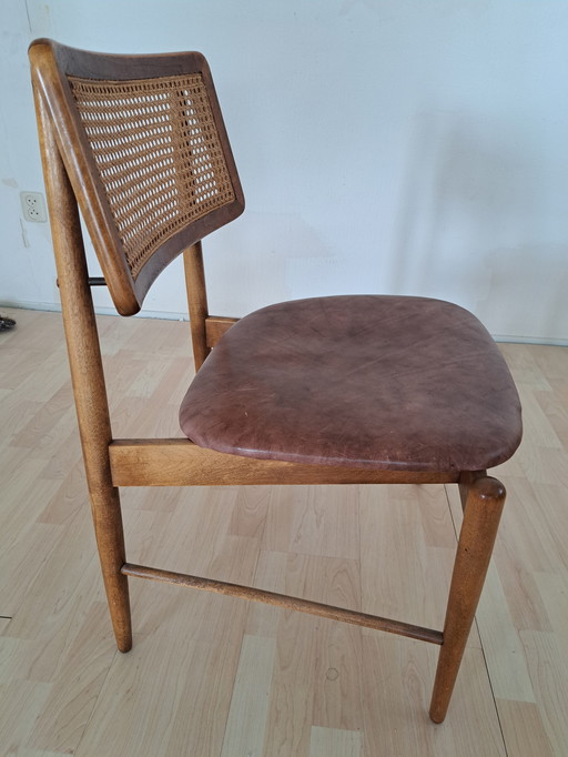 4x Vintage 1950s Chairs Mid - Century Modern