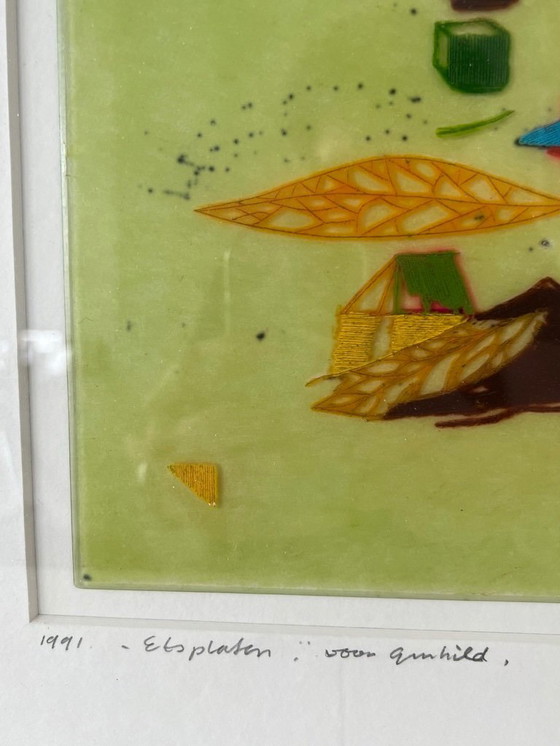 Image 1 of A P A van Grünsven (origineel werk) getiteld: "Etsplaten"