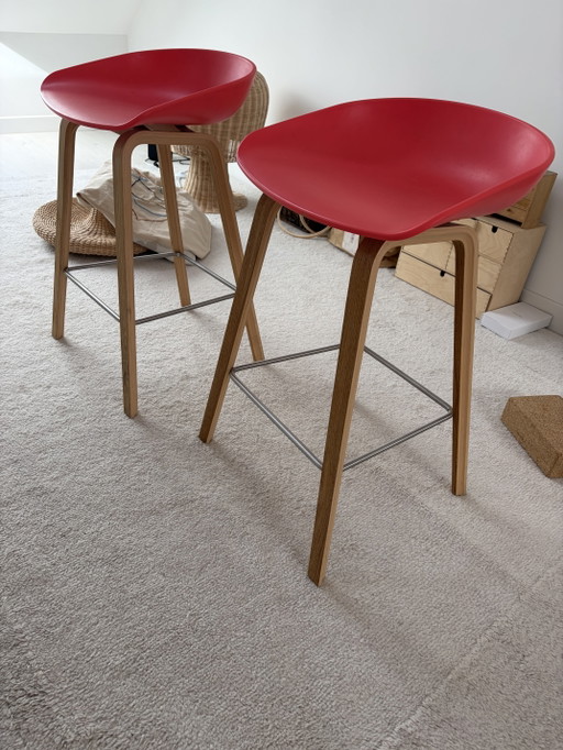 Hay Barhocker 2x – barkrukken, Wood (photo 2 of 5)