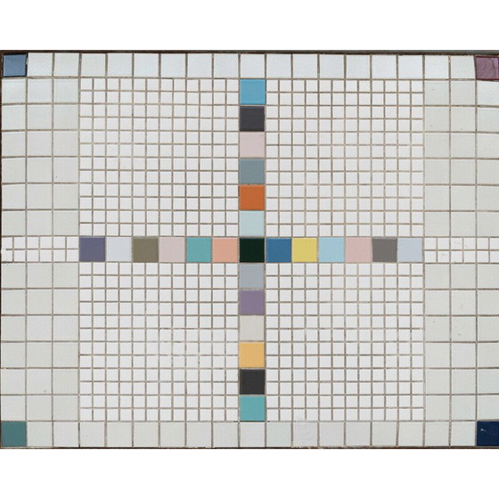 Image 1 of Vintage table with mosaic tiled top, 1950s