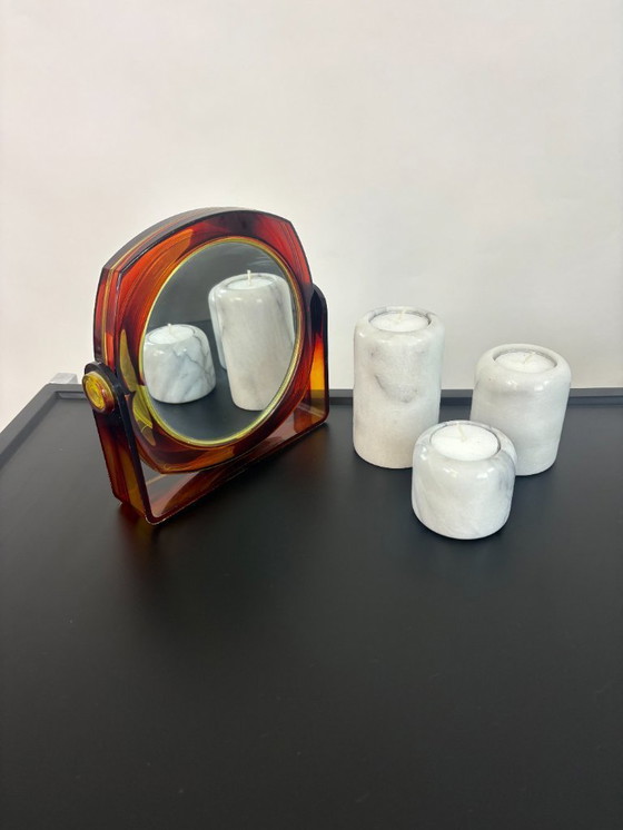Image 1 of  Lucite Makeup Mirror - 1970s