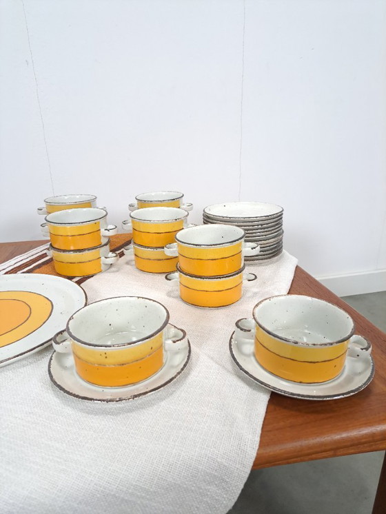 Image 1 of Servies Set Stonehenge, Midwinter, Wedgwood England, Soepkommen, Borden, Tafelkleed en Schaal