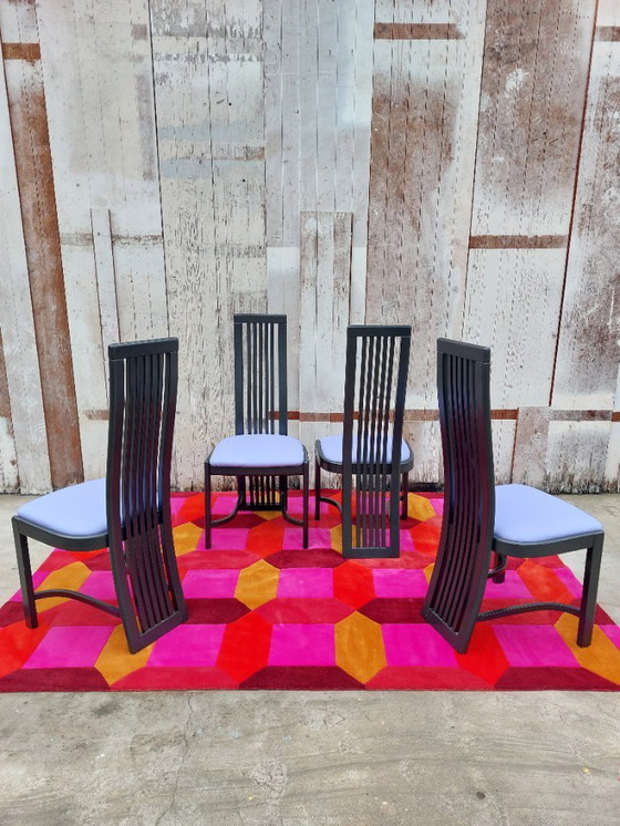 Image 1 of Sedie modello L4k 252 di Liberty, set di 4. Design