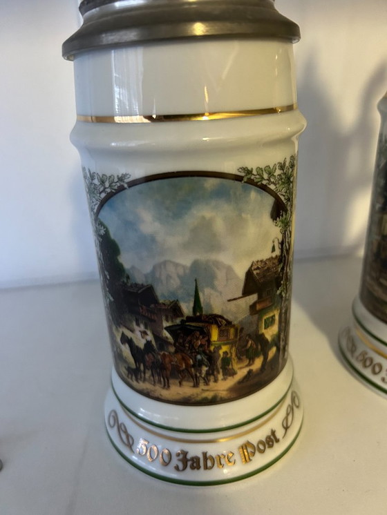 Image 1 of Boccali da birra tedeschi per l'anniversario 500 Jahre Post (edizione limitata)