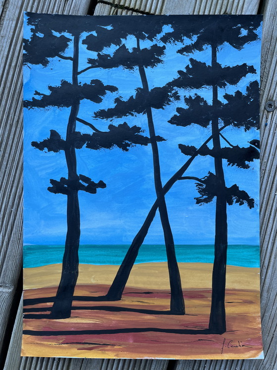 Image 1 of Gouache and ink 30x21cm.