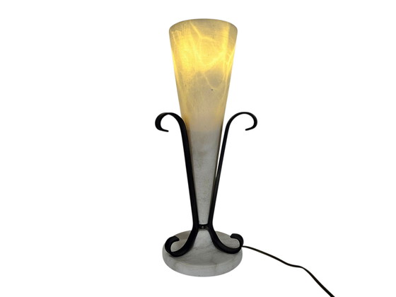 Image 1 of Alabastros Y. S.L. - table lamp - Alabaster - Spain - 80's