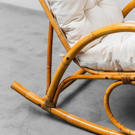 Image 1 of PAAR VAN SLIEDREGT NOORDWOLDE BAMBOE SCHOMMELSTOELEN, VINTAGE, JAREN 1970