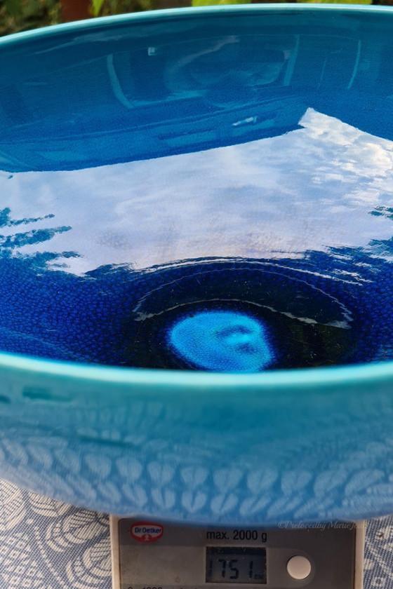 Image 1 of 1x Carl-Harry Stalhåne per Rörstrand, bellissima ciotola smaltata all'uovo blu