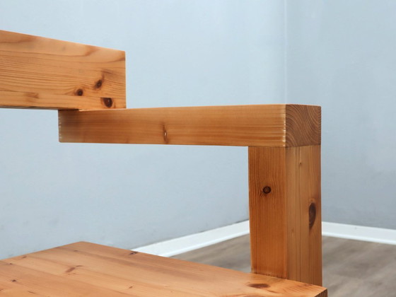 Image 1 of Silla Steltman de madera de alerce de la década de 1980 de Gerrit Rietveld