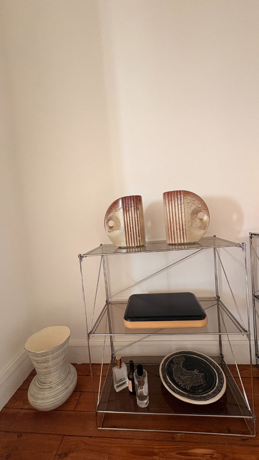 Pair of Bertoncello vases – Italian ceramics – 1970s